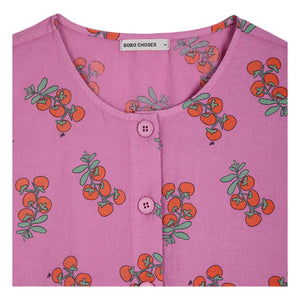 Bobo Choses - Organic Cotton Top Tomatoes Pattern | Purple
