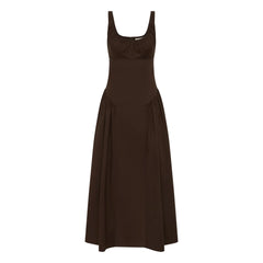 Faithfull the Brand - Marcella Cotton Dress | Coffee