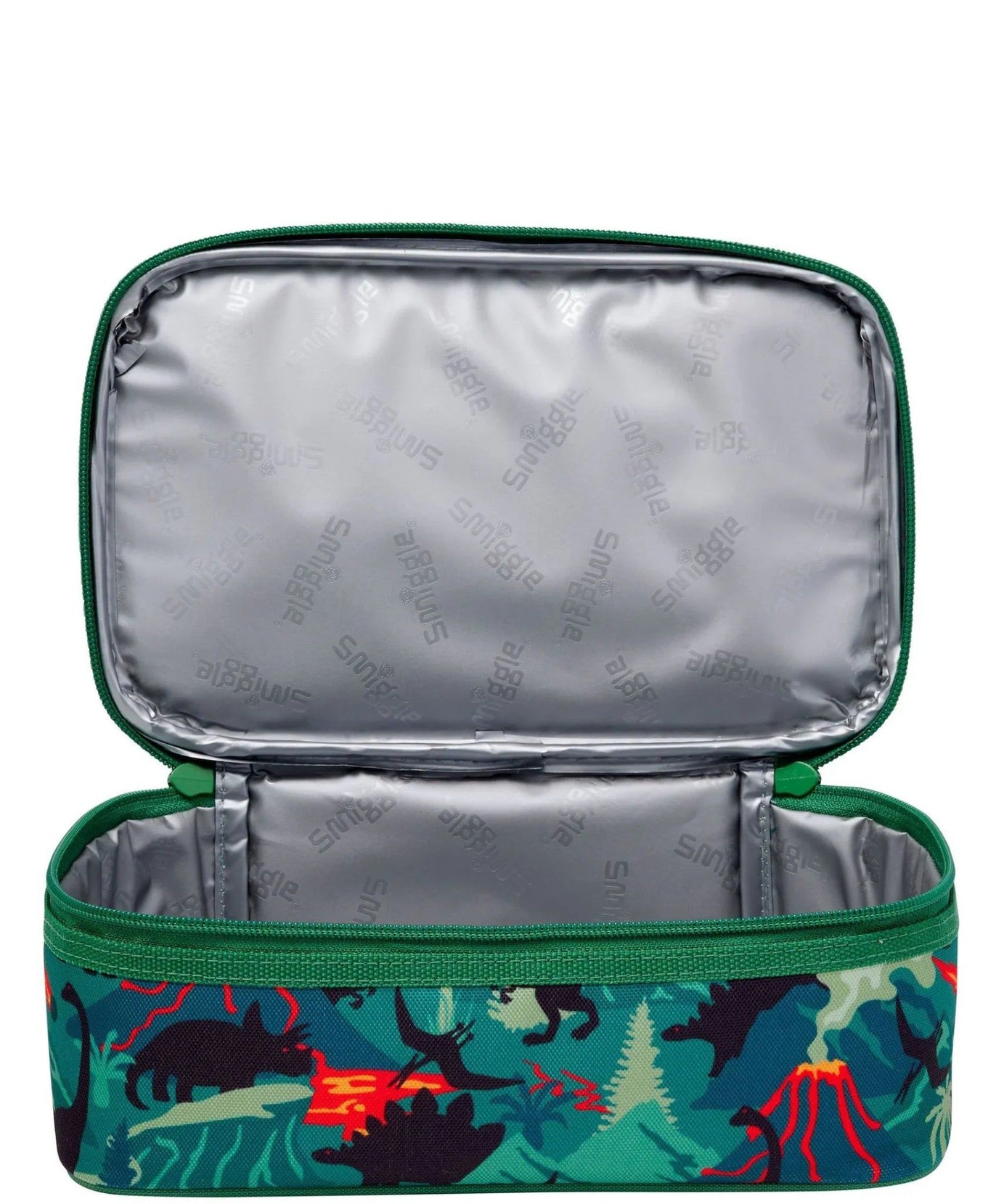 Smiggle - Vivid Çift Katlı Askılı Beslenme Çantası-Dinossi