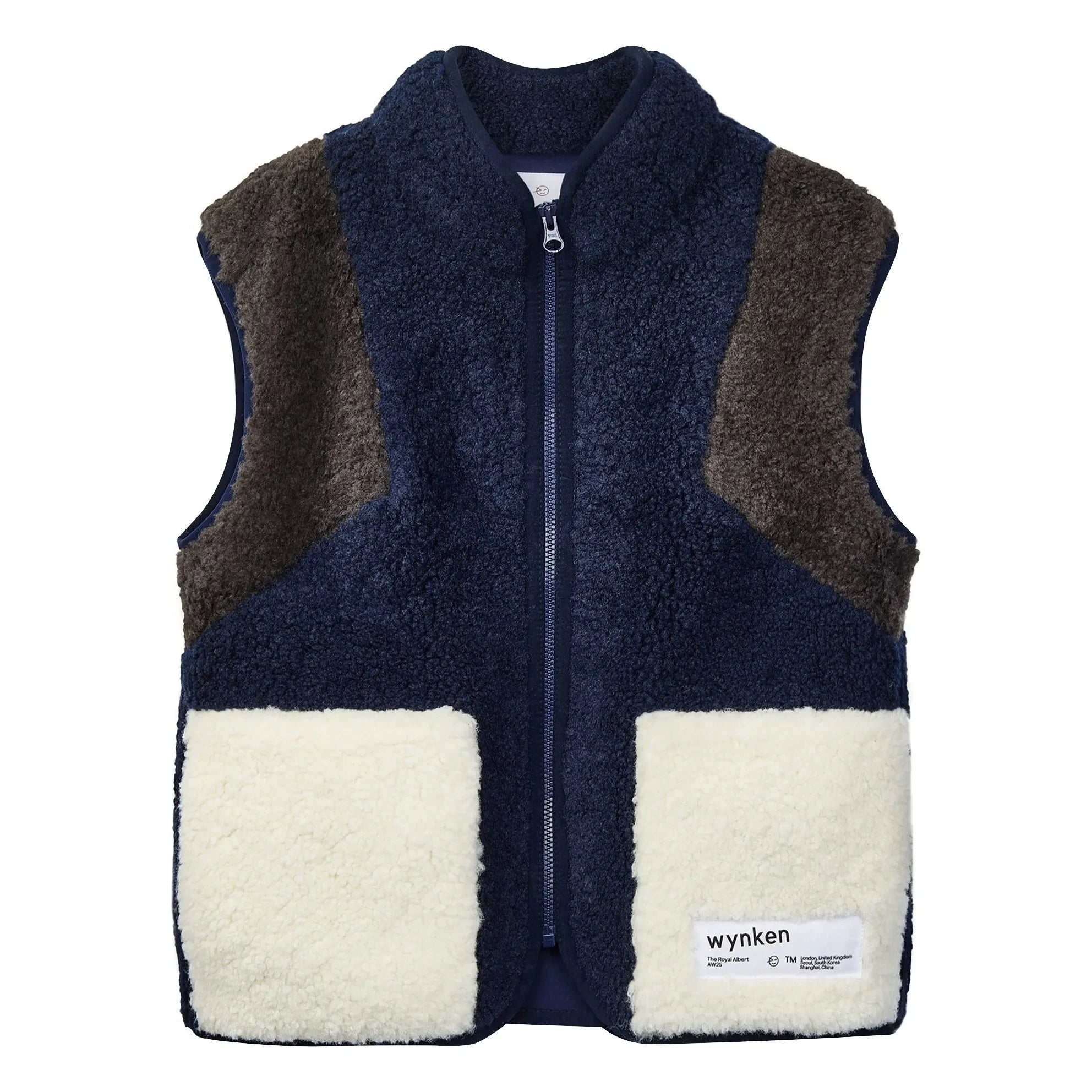 Wynken - Naylon Mavi Wilderness Kolsuz Sherpa Yelek