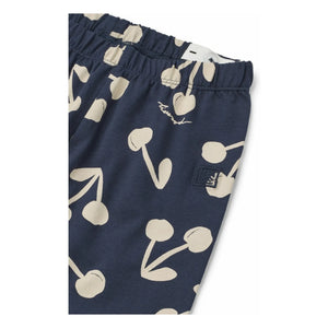 Liewood - Marie Cherries Organic Cotton Leggings | Navy Blue