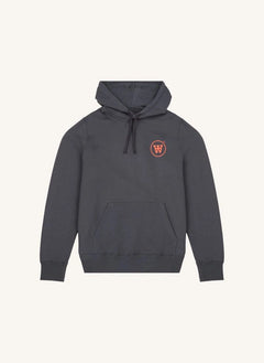 Wood Wood - Ian Organic Cotton Logo Hoodie - Adult Collection | Dark Grey