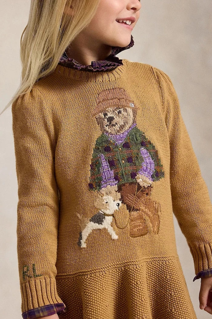 Polo Ralph Lauren pamuklu kloş elbise