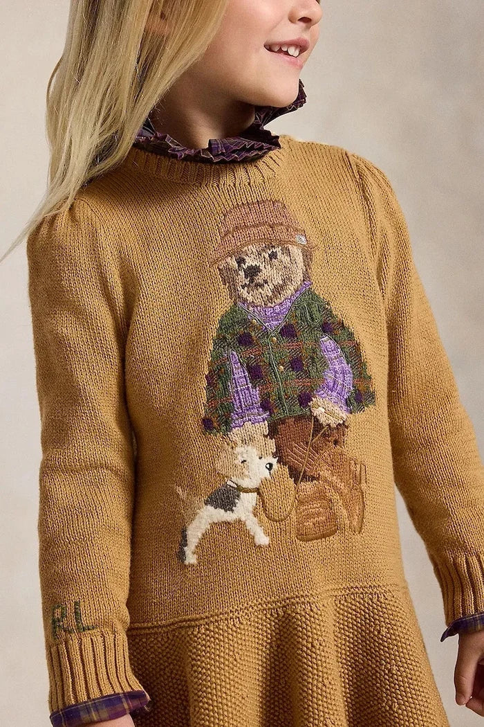 Polo Ralph Lauren pamuklu kloş elbise