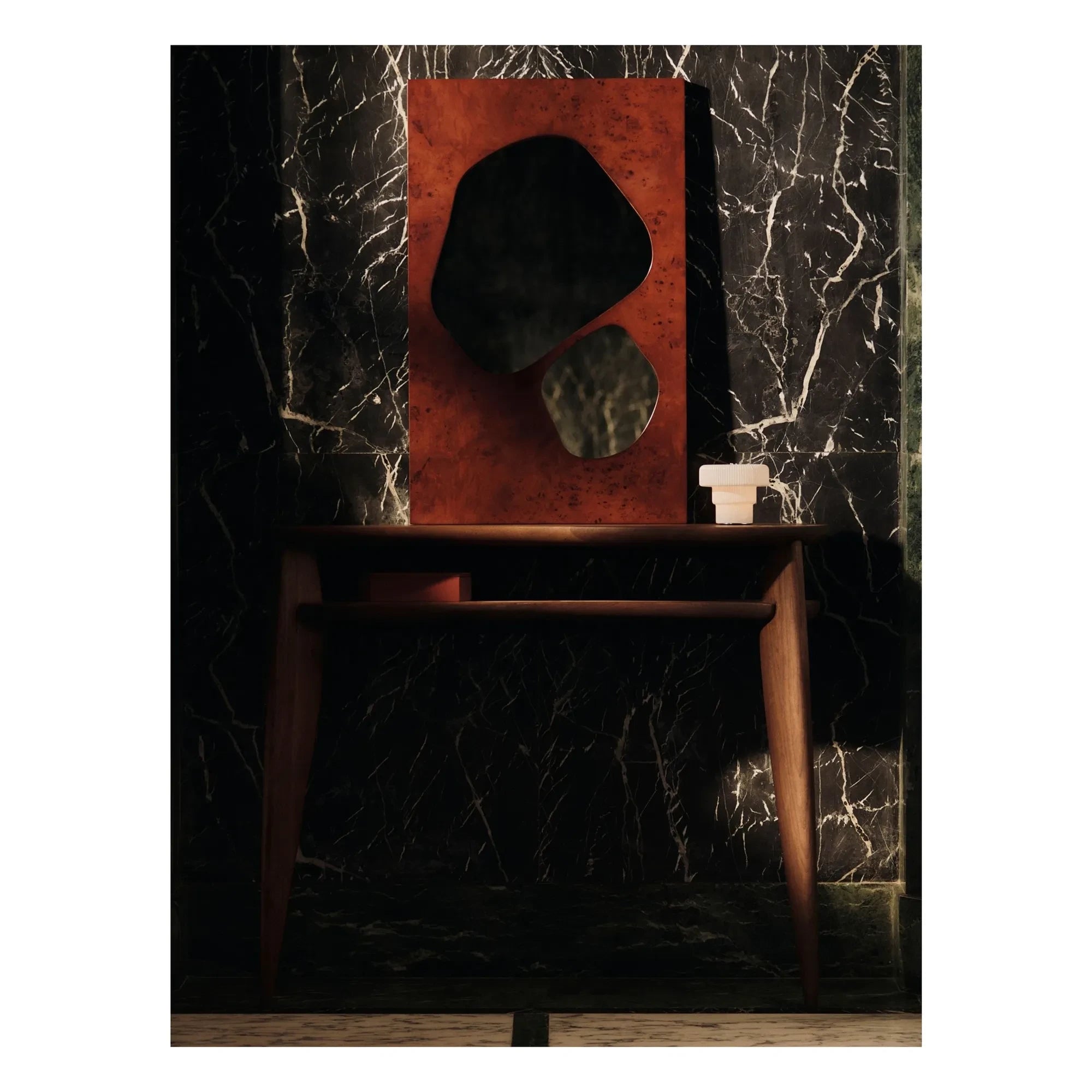 Ferm Living - FSC Feve ahşap konsol | Ceviz