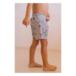 Studio Bohème - Chico Fleurs Organic Cotton Swim Shorts | Lilac