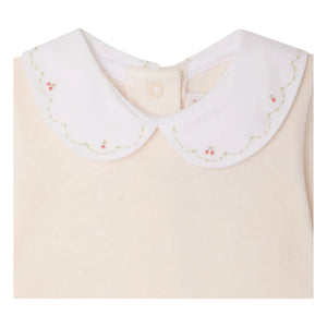 Bonpoint - Swan bodysuit in organic cotton | Powder pink