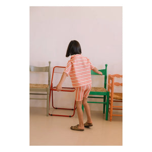 Studio Bohème - Cyclist Jeannie Çizgili Organik Pamuk | Pembe