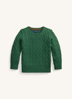 Ralph Lauren - Logo Cable Knit Sweater | Green