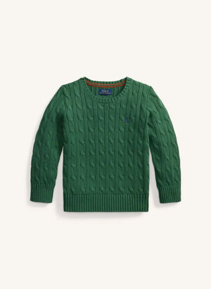 Ralph Lauren - Logo Cable Knit Sweater | Green