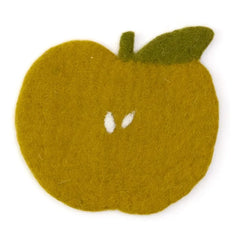 Muskhane - Keçe Apple placemat | Pistachio green
