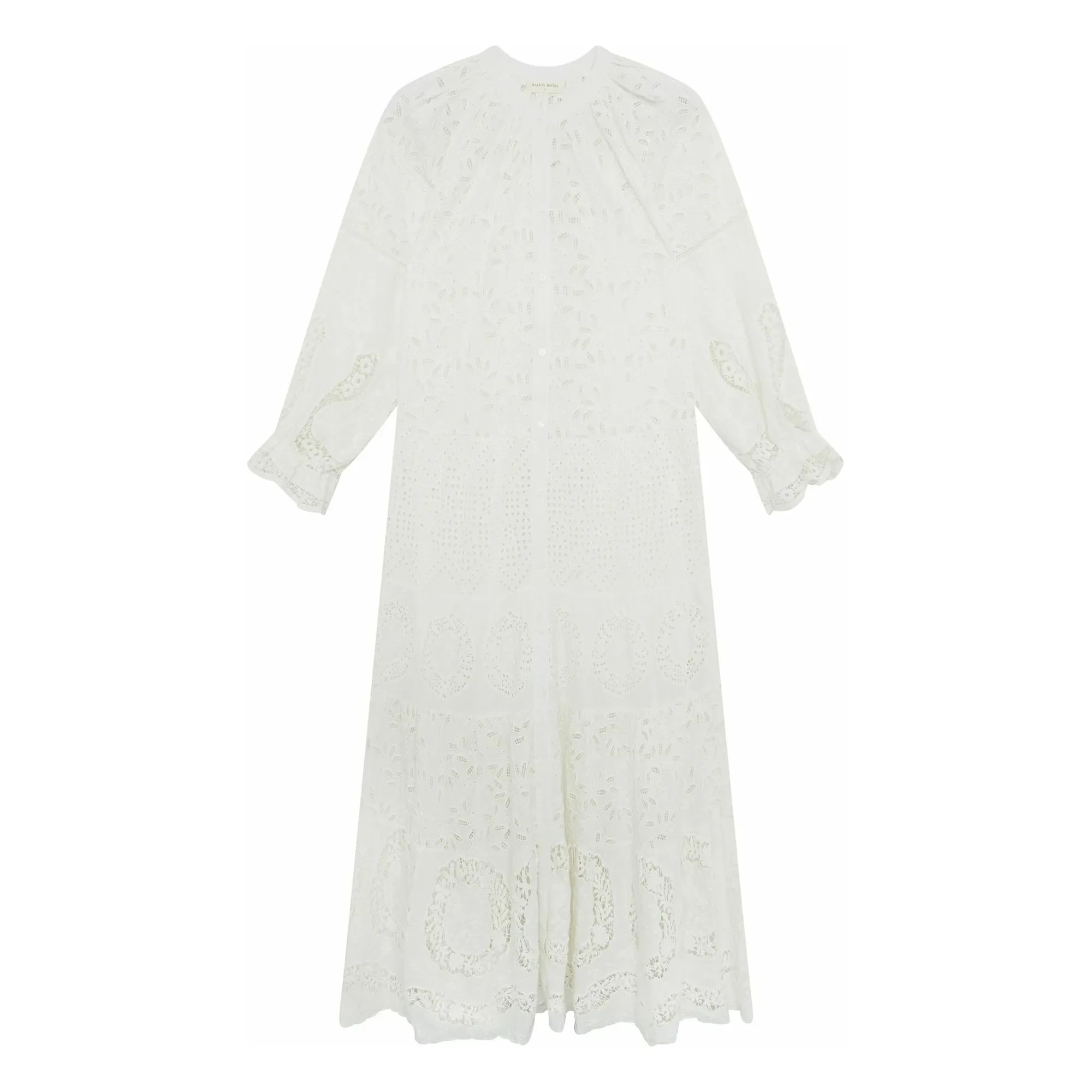 Maison Hotel - Canterbury Patch Dress Lilibet | White