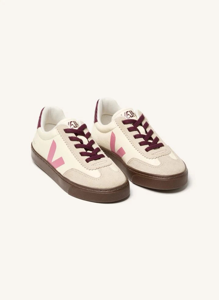 Veja - Small Volley Leather Sneakers - Veja x Bonpoint | Pink