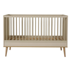Quax - Flow Oak Crib 70 x 140 cm | Chalk