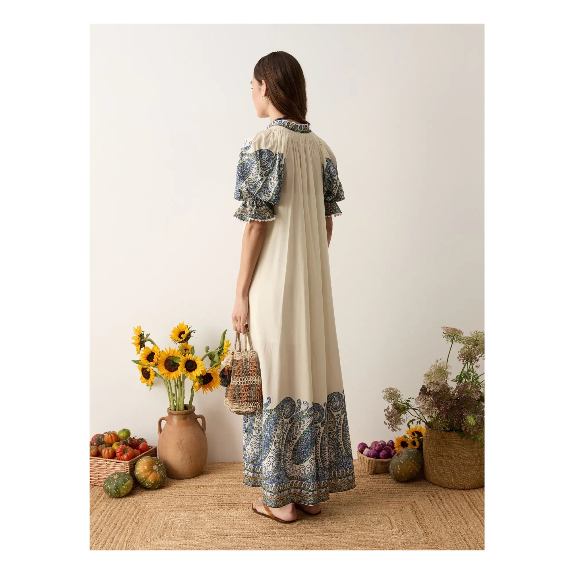Boteh - Arcadia Cotton Dress | Lapis Lazuli