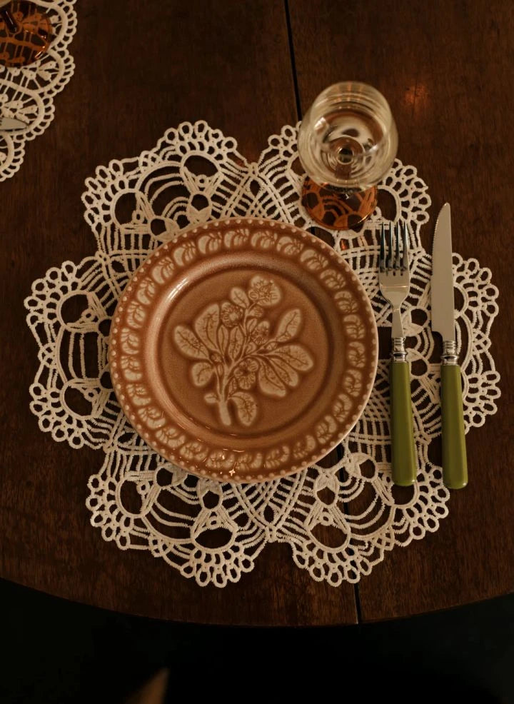 Olsson & Jensen - Rose Dessert Plates - Set of 6 | Peach