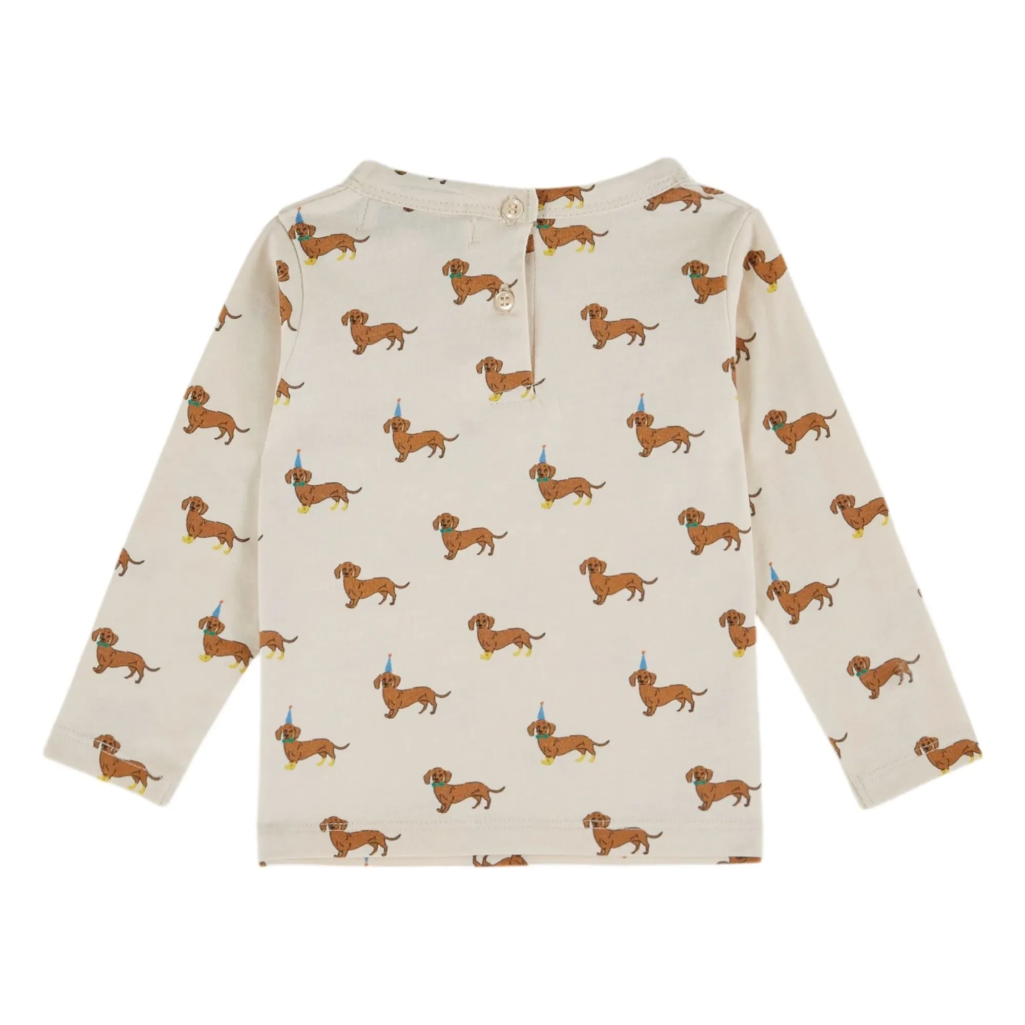 Emile et Ida - Dogs Organic Cotton T-Shirt | Ivory