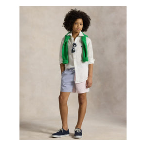 Ralph Lauren - Linen Sport Logo Shirt | White