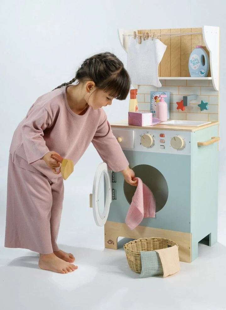 Tender Leaf Toys - Çamaşır Makinesi ve Aksesuarları
