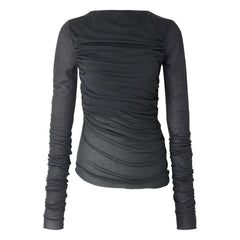 Soeur - Gaya Cotton T-Shirt | Gray Blue