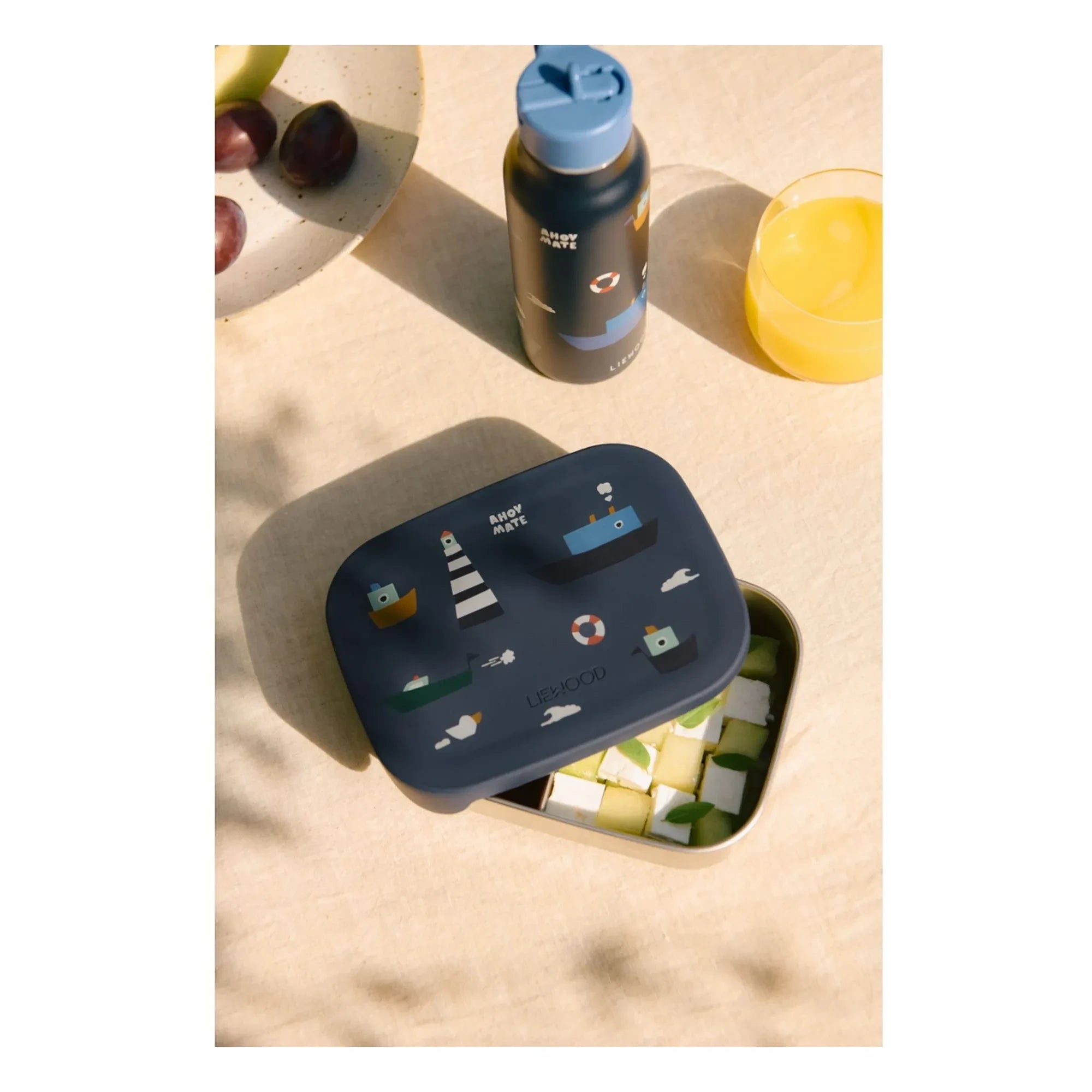 Liewood - Arthur Lunch Box | Sailboat/Classic Navy