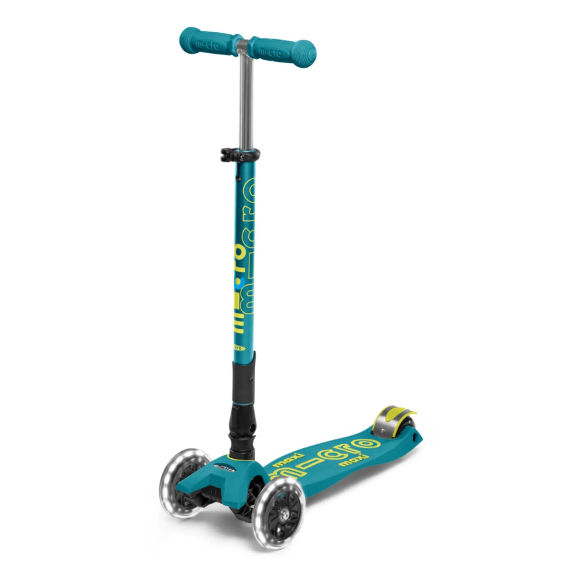 Micro - Maxi Foldable LED Scooter | Green