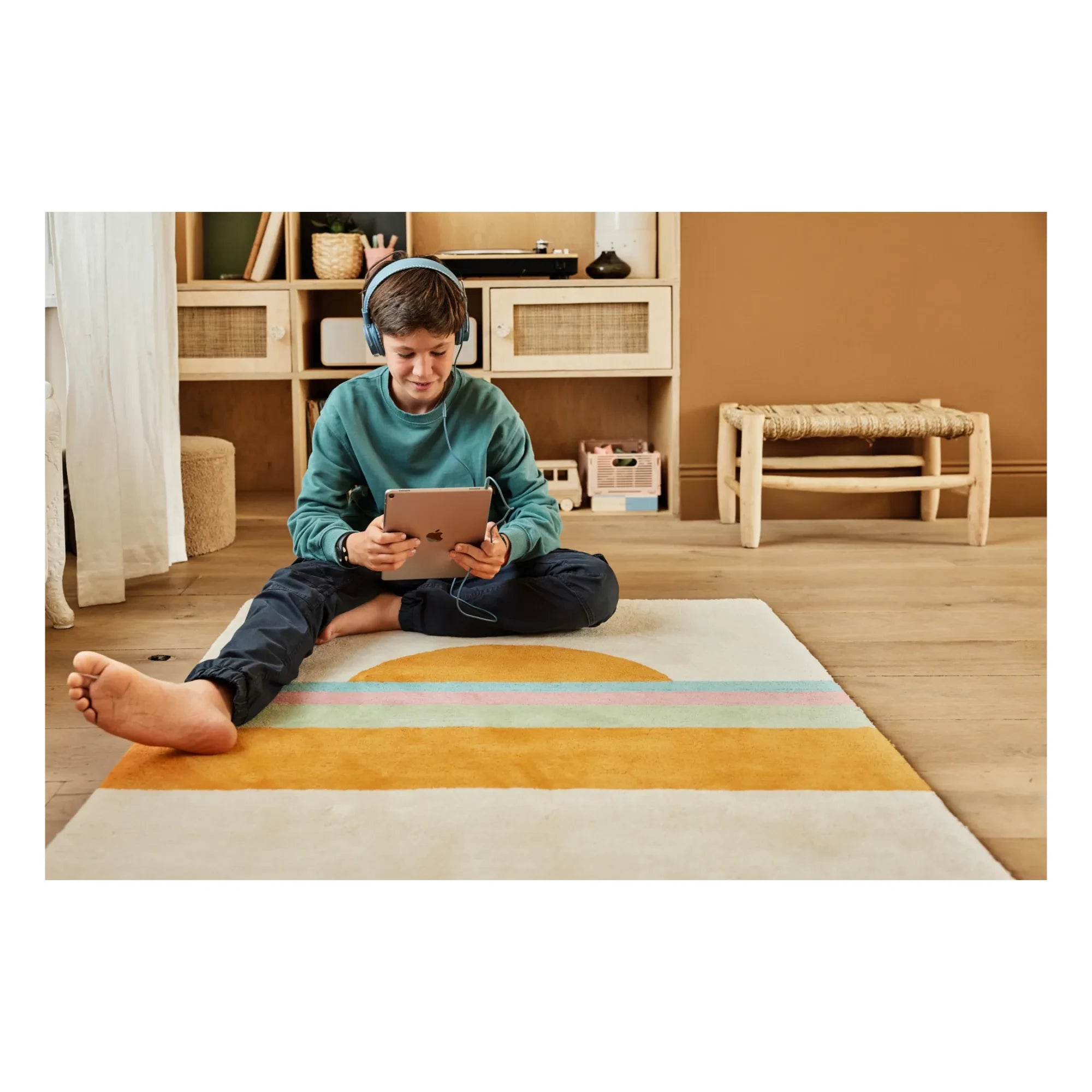 Bleuu-studio - Sunset Rug | Orange