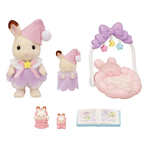 Sylvanian Families - Chocolate Bunny Sisters' Sleep Time