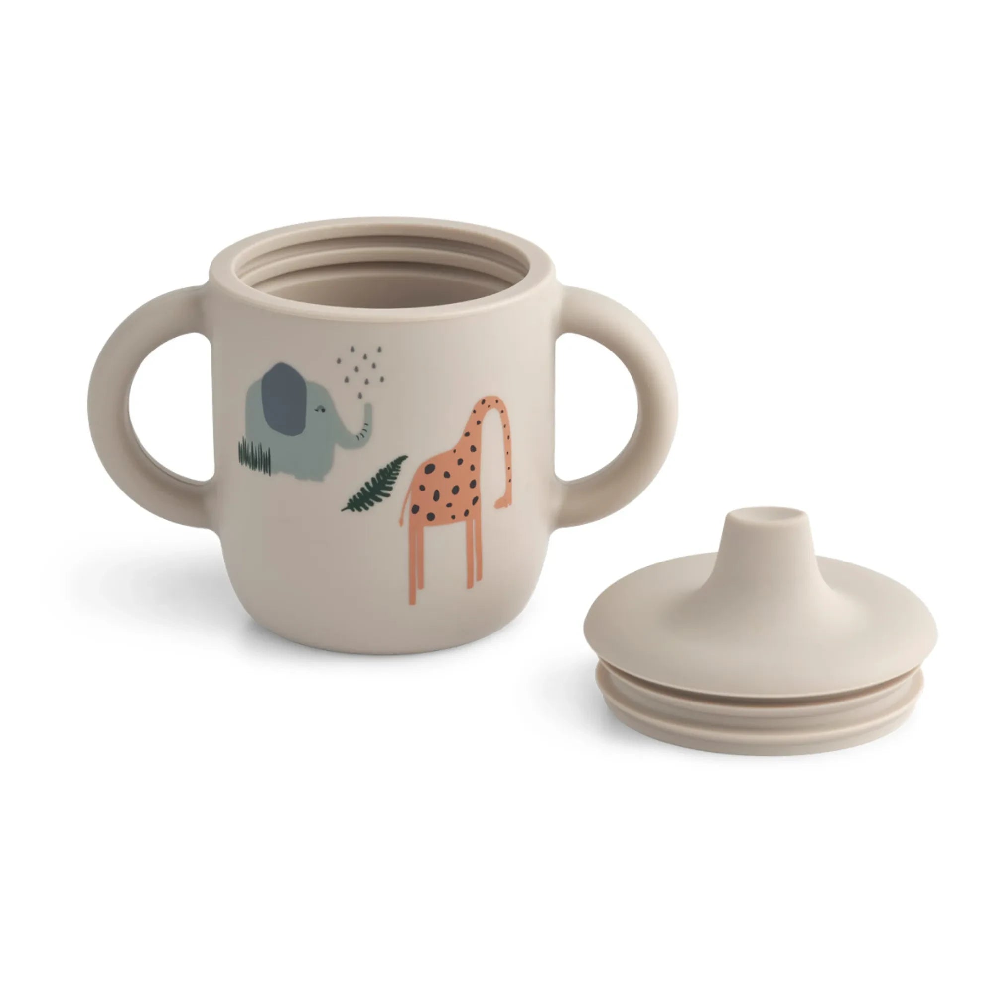 Liewood - Neil Silicone Learning Cup | Safari Sand Mix