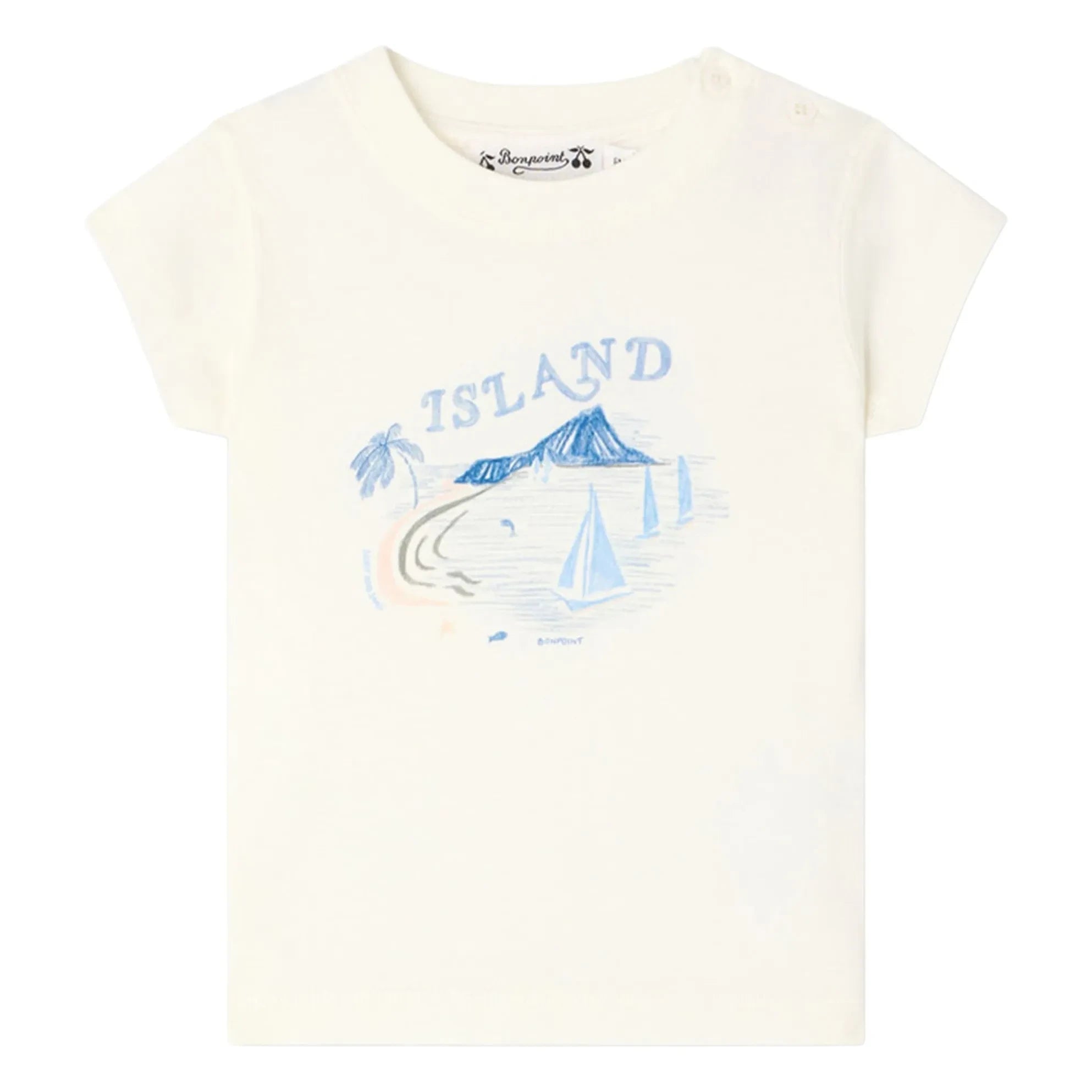 Bonpoint - Tom T-Shirt Organik pamuk | Krem
