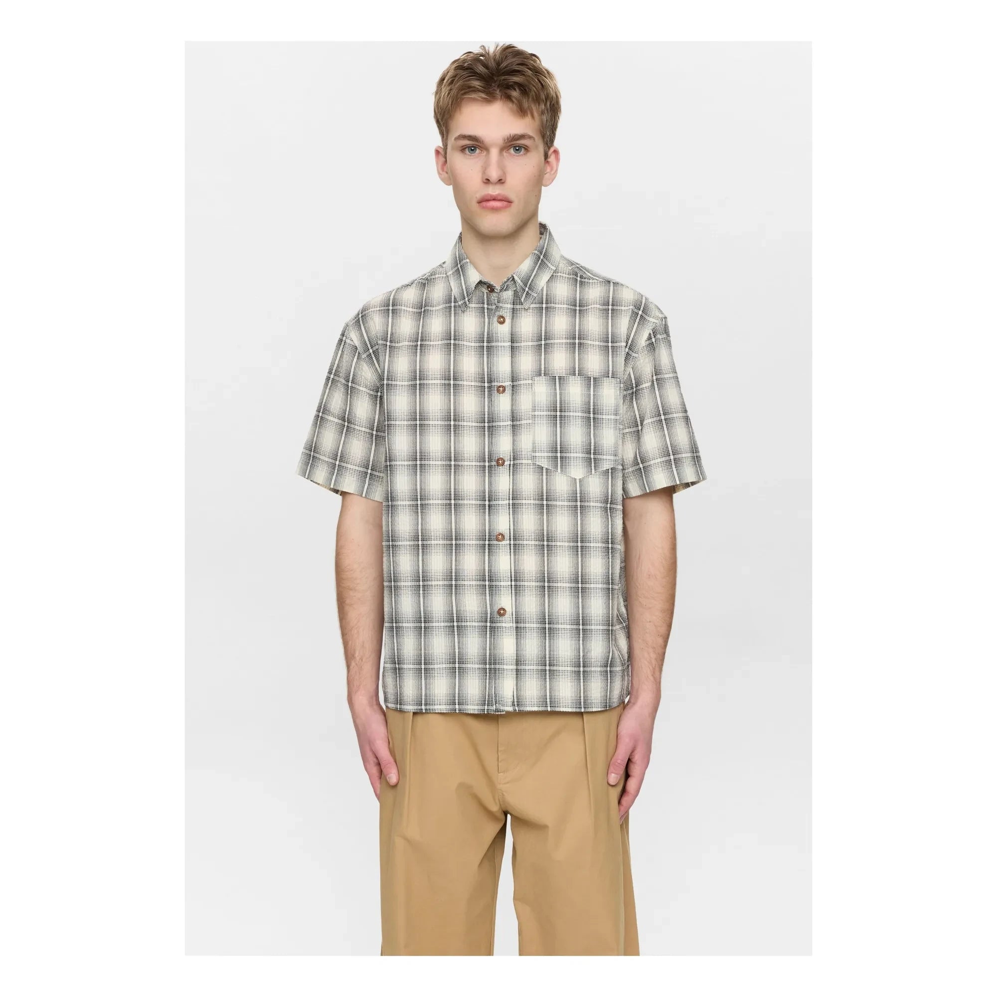 Anerkjendt - Akotto Checkered Shirt | Gray
