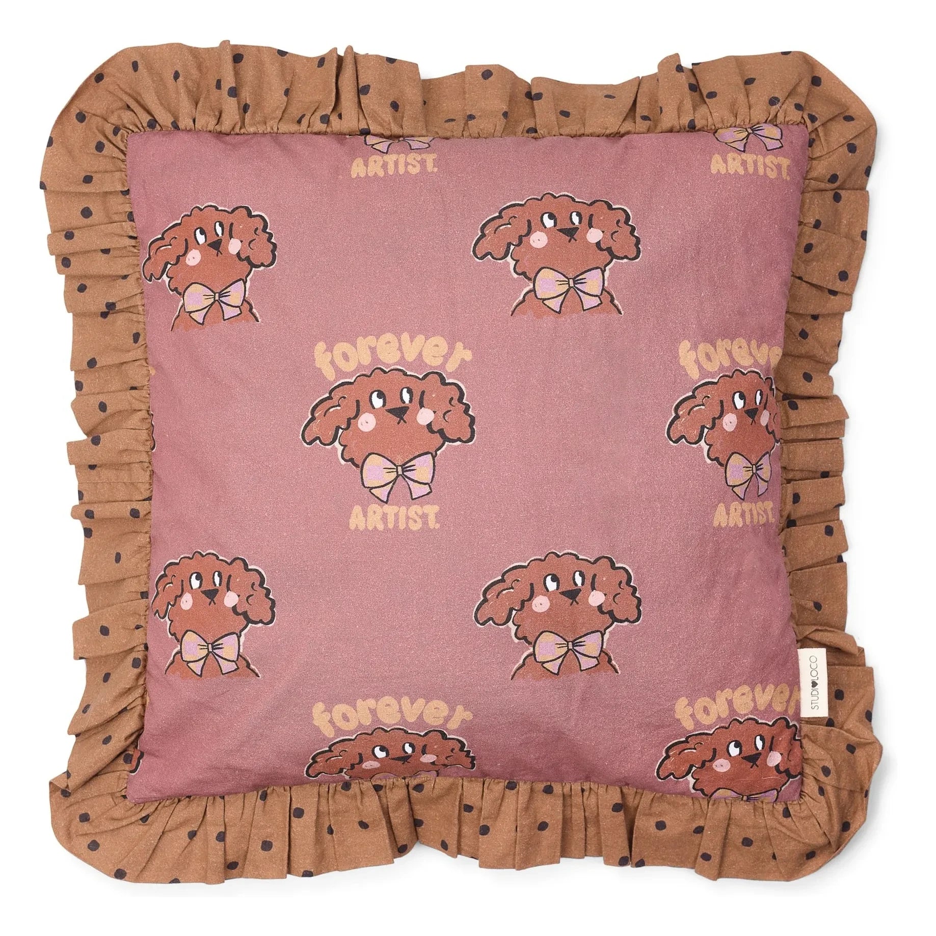 Studio Loco - Dog Steering Wheel Pillow | Dusty Pink