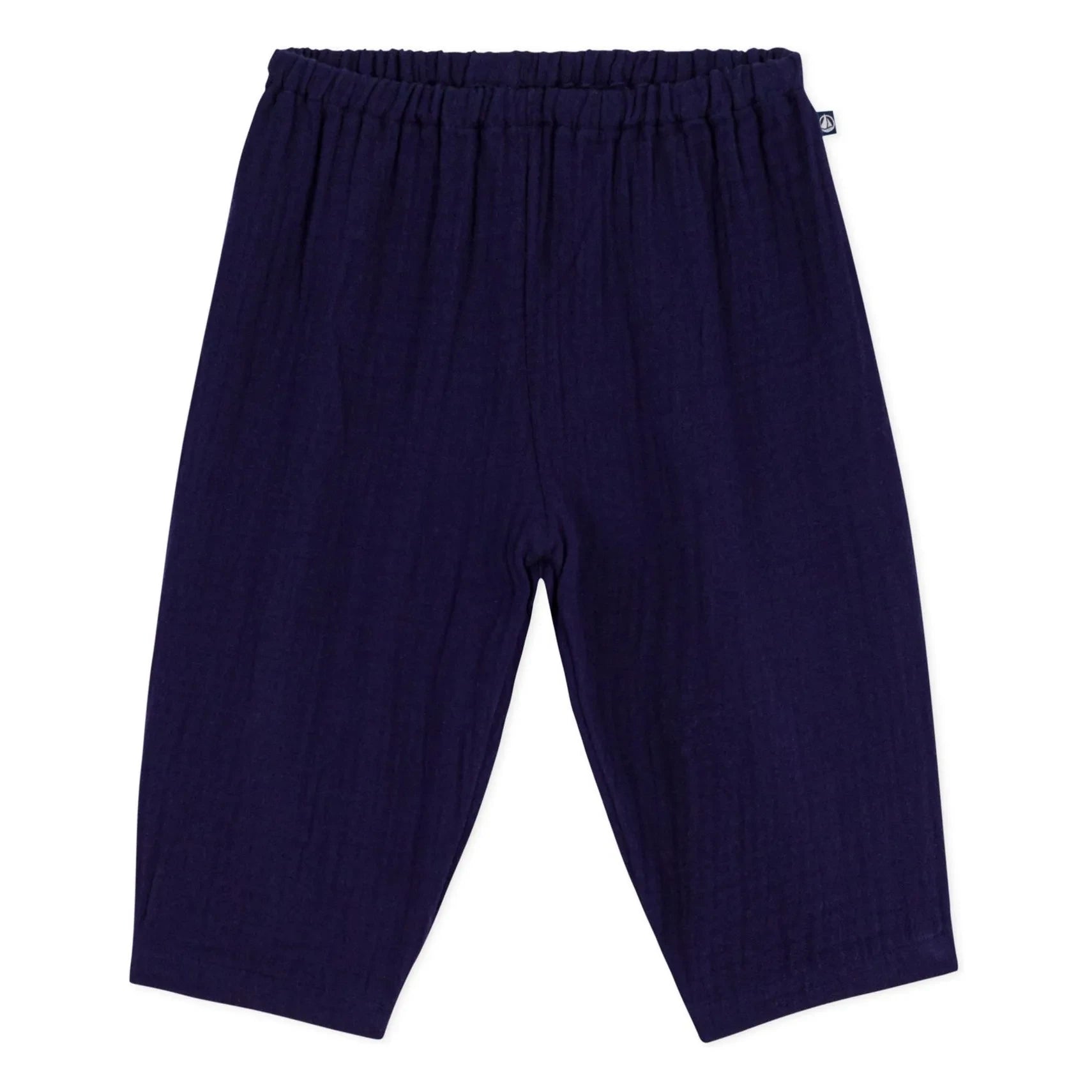Petit Bateau - Organic Cotton Gauze Pants | Midnight blue