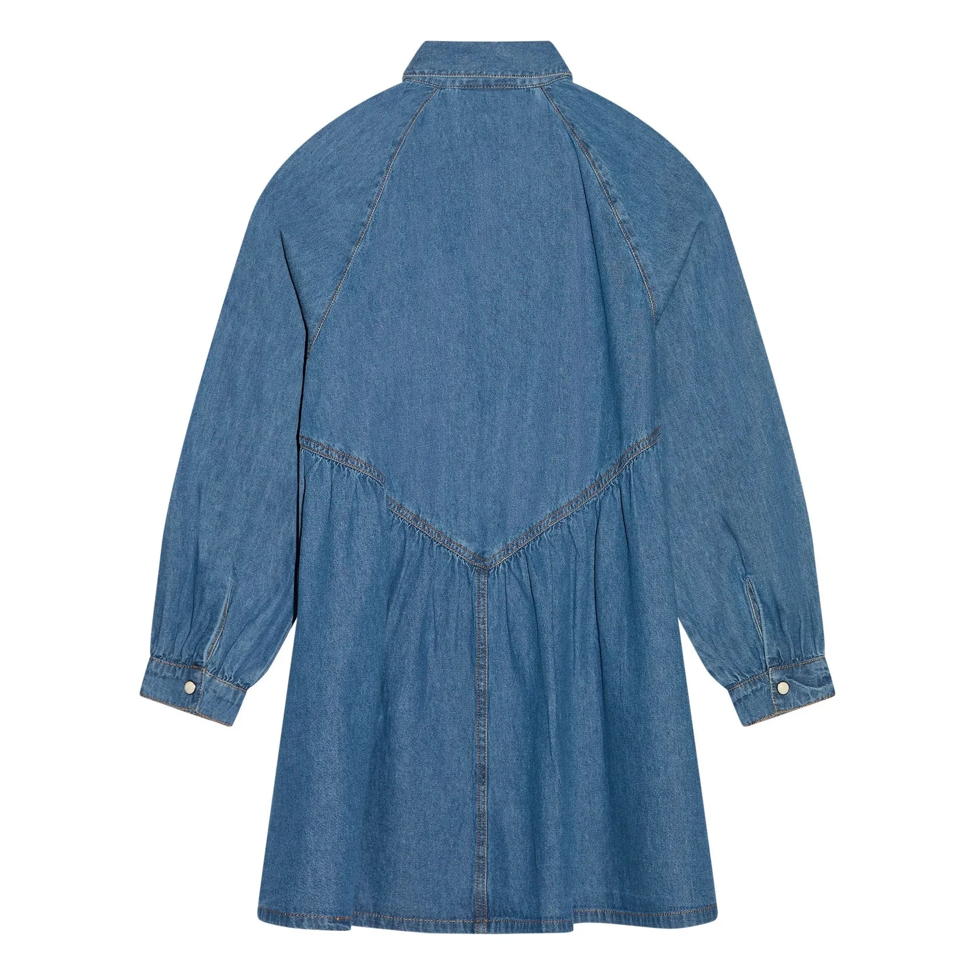 Hundred Pieces - Shirley Embroidered Denim Dress | Denim Blue