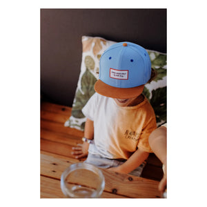 Hello Hossy - Flat Visor Hat | Denim Blue