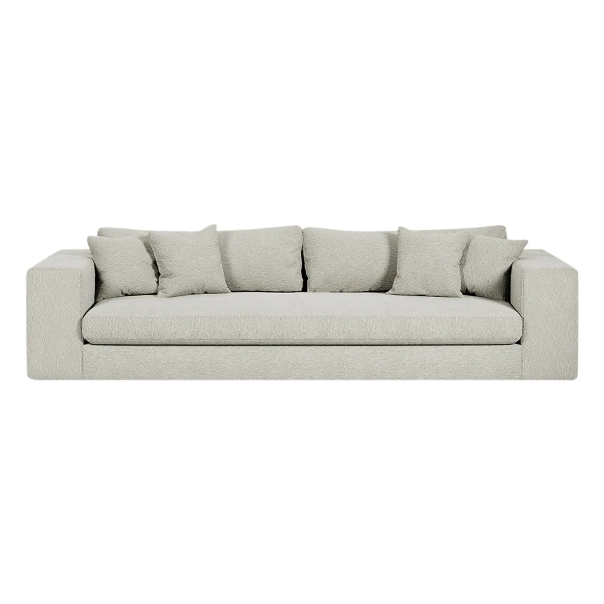 Panac Edition - Bellechasse 4-person boucle armchair - 275 cm | Off White