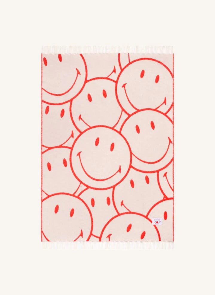 Maison Deux - Wool Blanket - Maison Deux x Smiley | Ecru