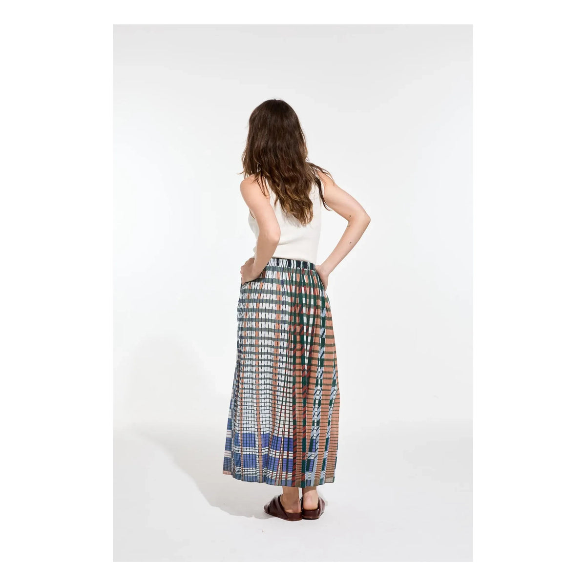 Mapoésie - Romeo Utopie Skirt Flamed Cotton | Blue