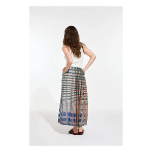 Mapoésie - Romeo Utopie Skirt Flamed Cotton | Blue