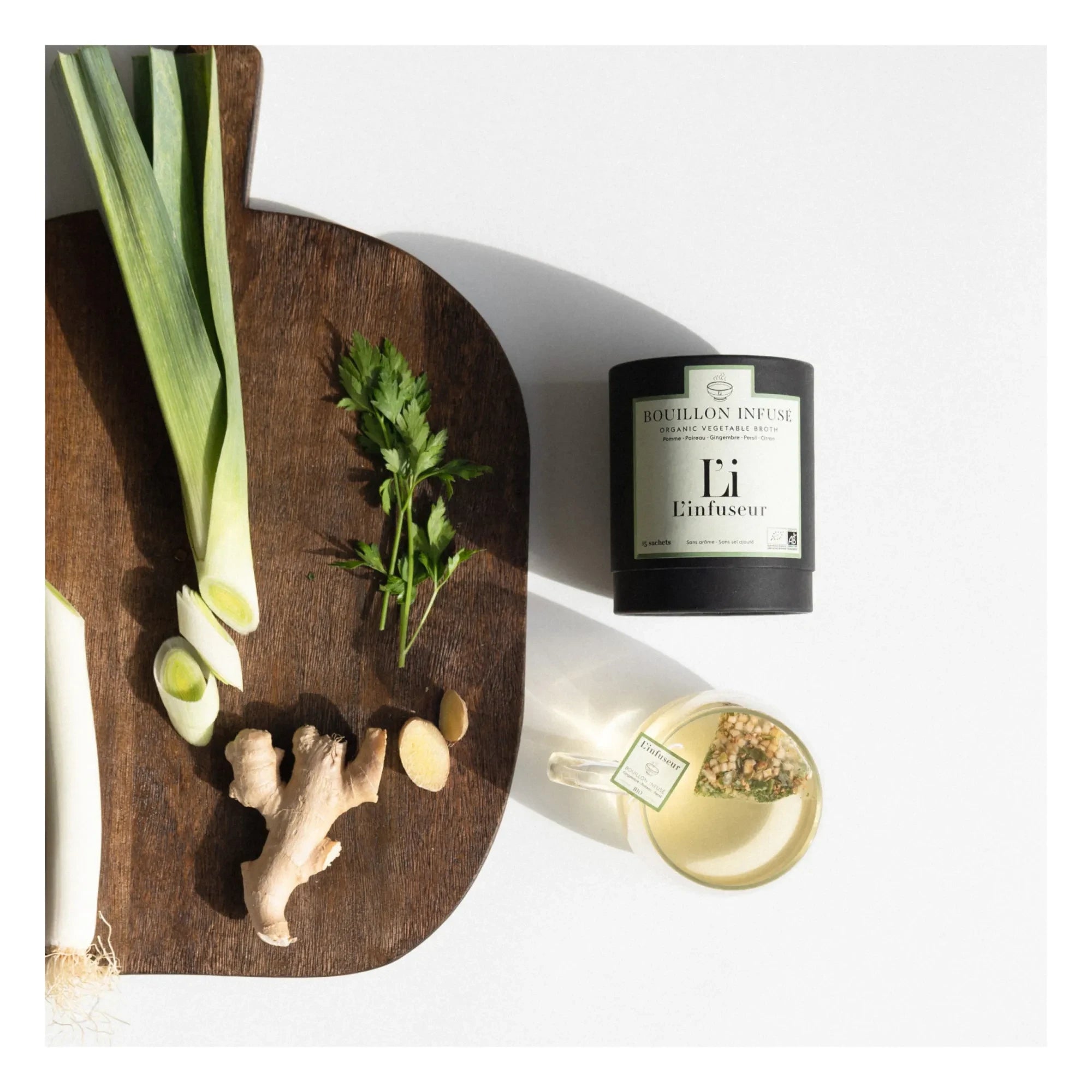 L'infuseur - Organic Flavored Bone Broth - 15 Sachets