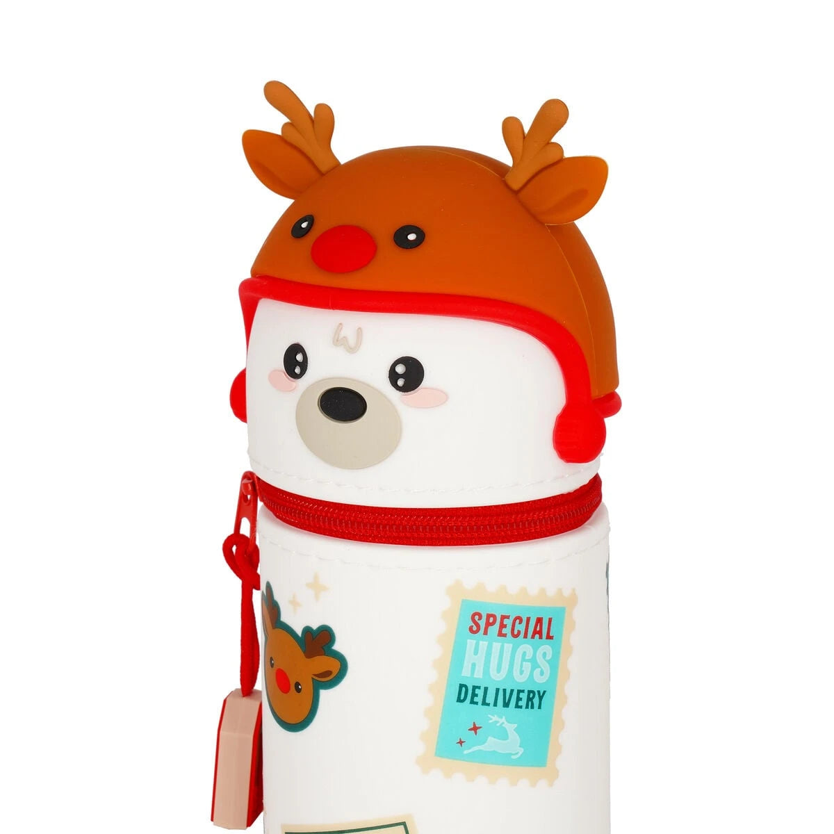 Legami - 2-in-1 Silicone Christmas Pencil Case Polar Bear - Kawaii
