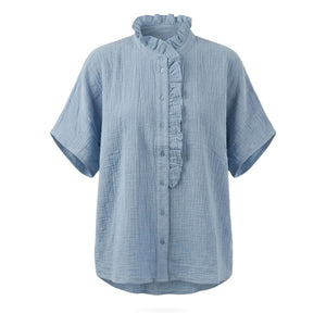 Hod - Natasha Cotton Shirt | Blue
