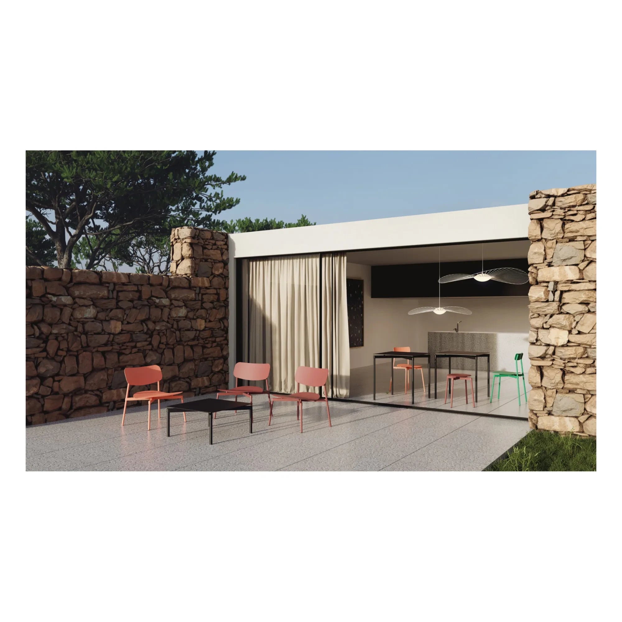 Petite Friture - Fromme Outdoor Square Table - Seats 4 | Black