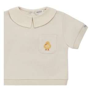 Donsje - Dientje Poussin Fleece T-Shirt | Ivory