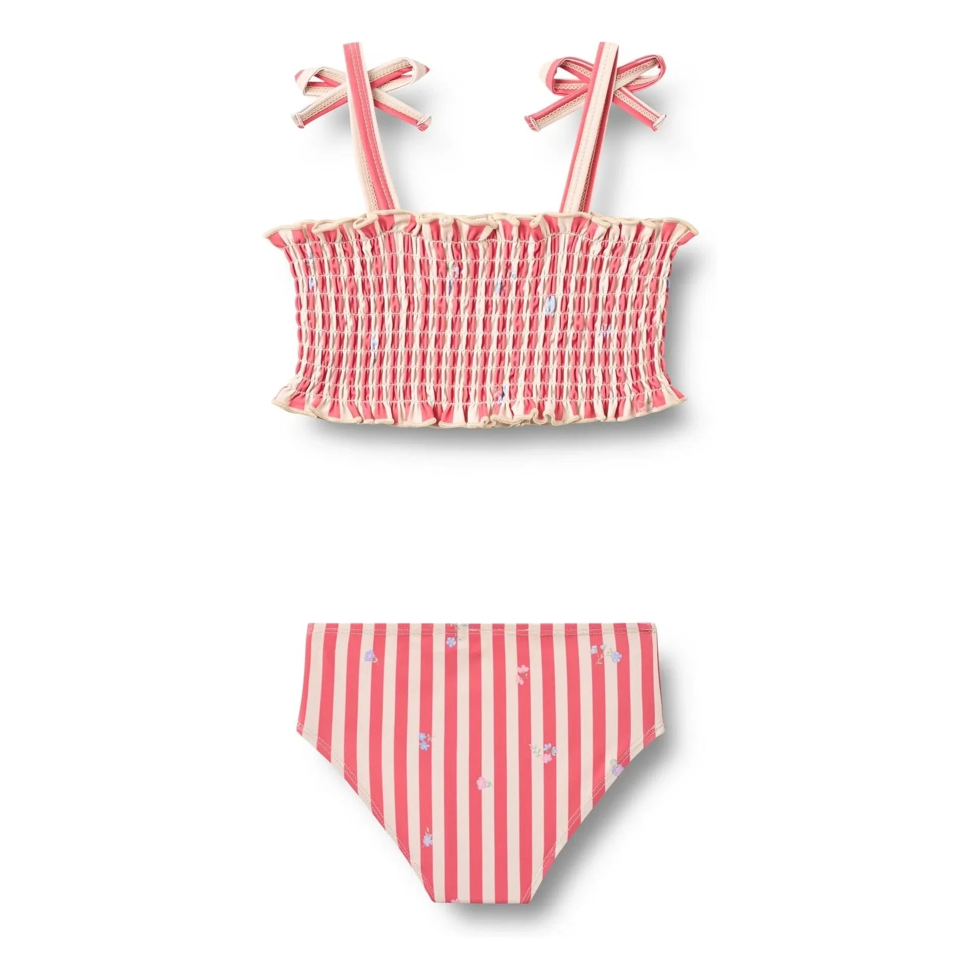 Wheat - Carla Striped Recycled Fibres Swimwear | Red