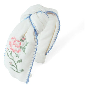 Gingersnaps - Primrose Linen Headband | White