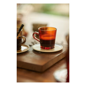 HKliving - 70s coffee cups - Set of 4 | Amber