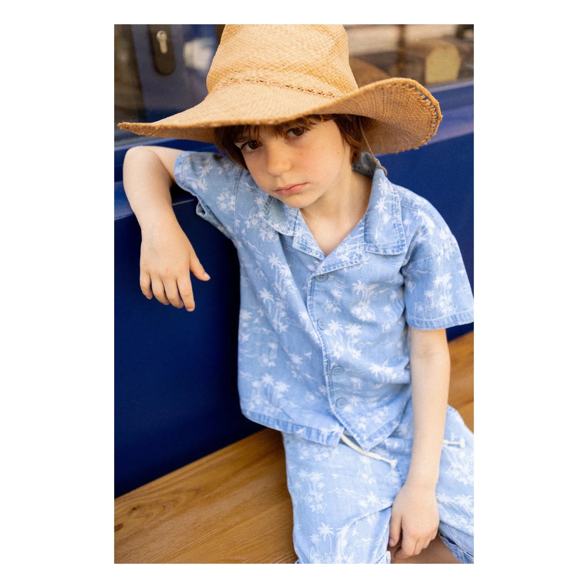 Louis Louise - Denim Magnum Hawaii Shirt | Light Blue