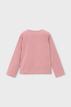 Mayoral children's cotton long-sleeve blouse
