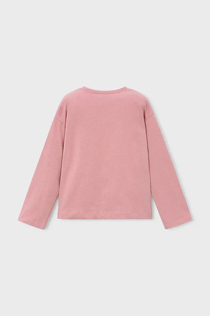 Mayoral children's cotton long-sleeve blouse